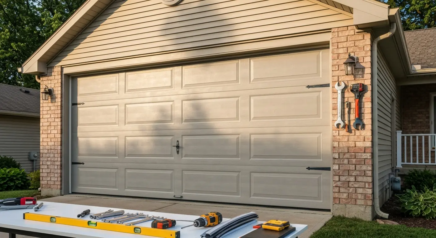 New garage door installation
