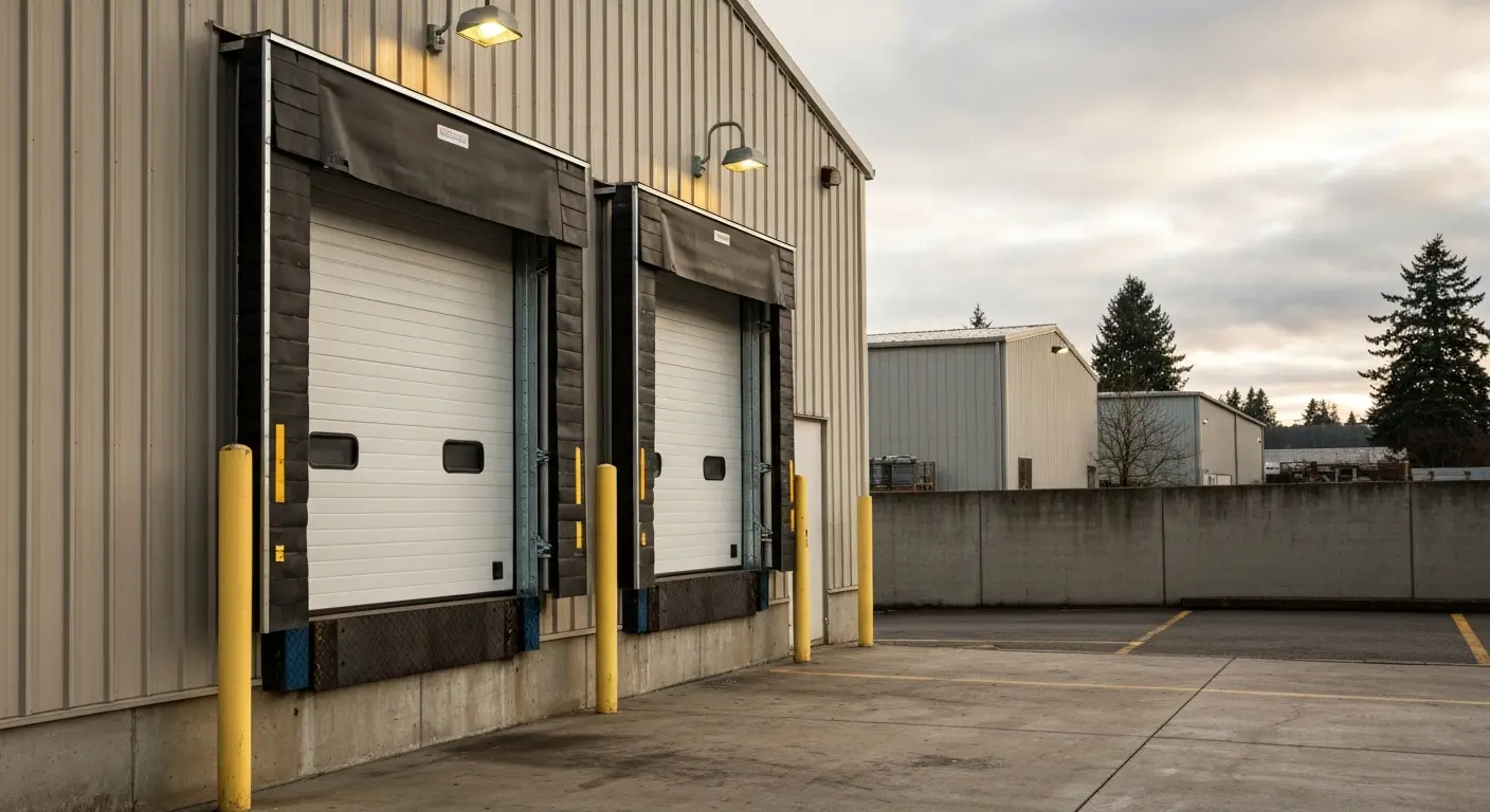 Loading dock door for commercial warehouse near Paine Field