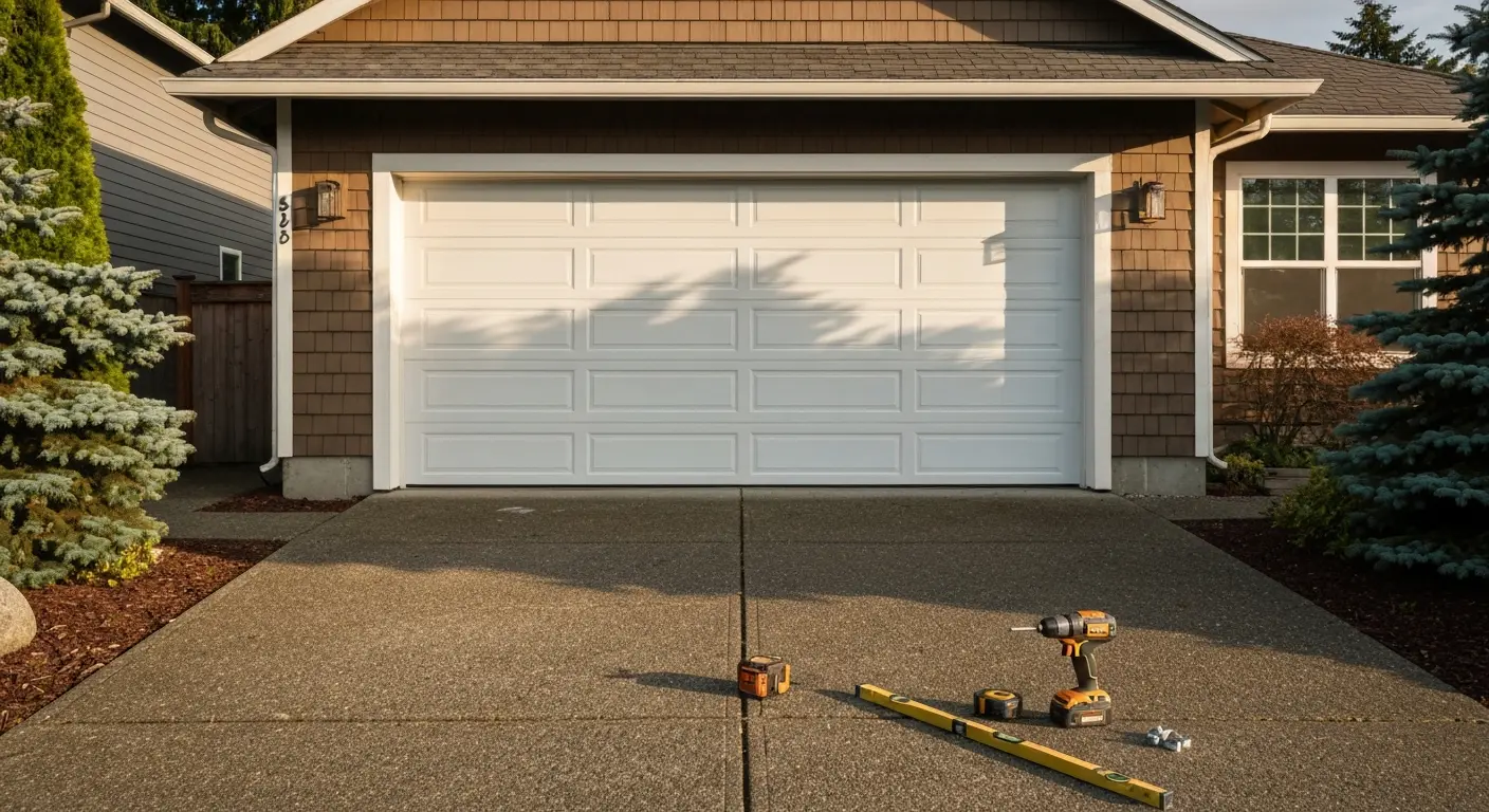Full garage door replacement project