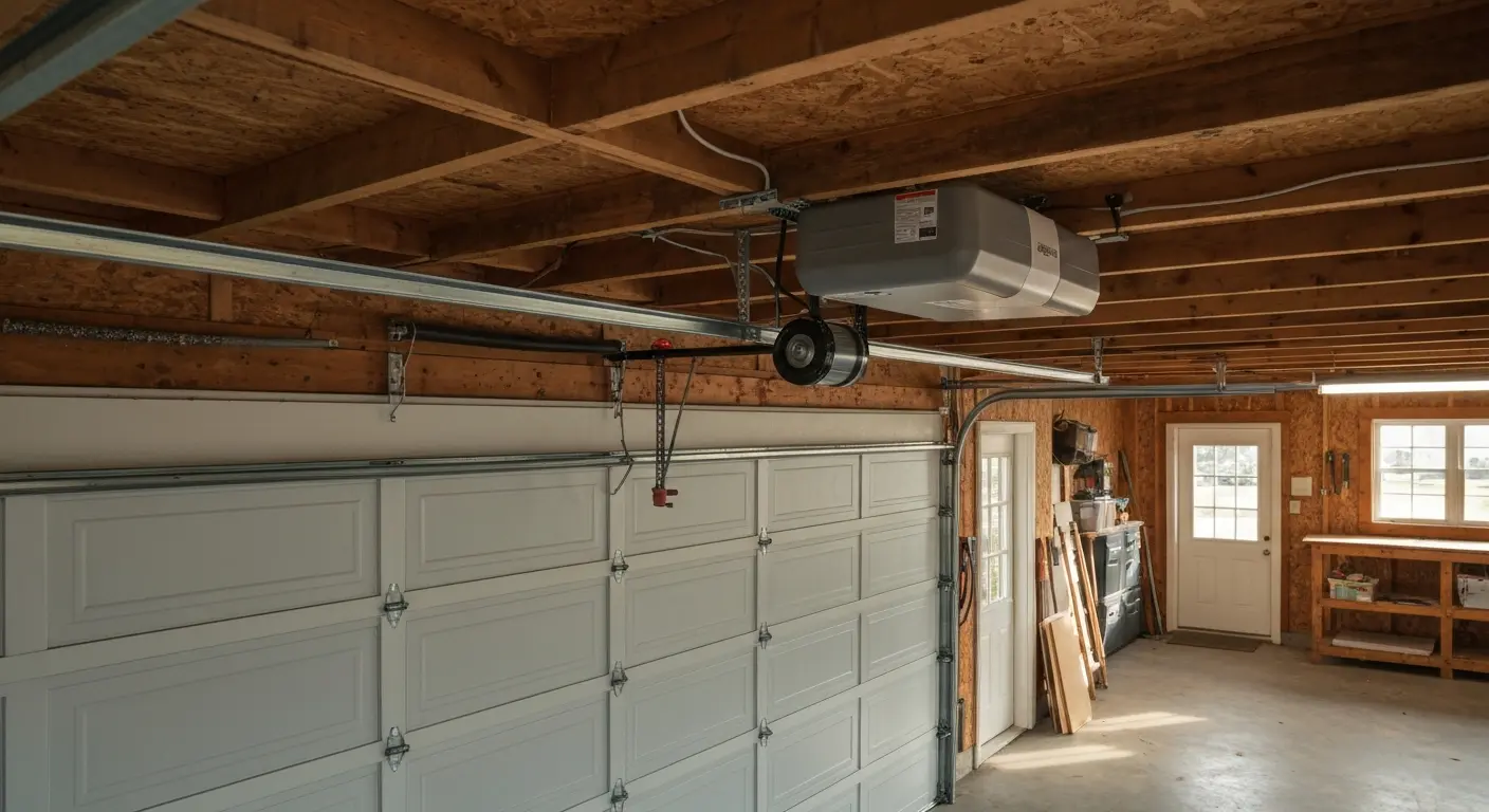 Garage door opener installation