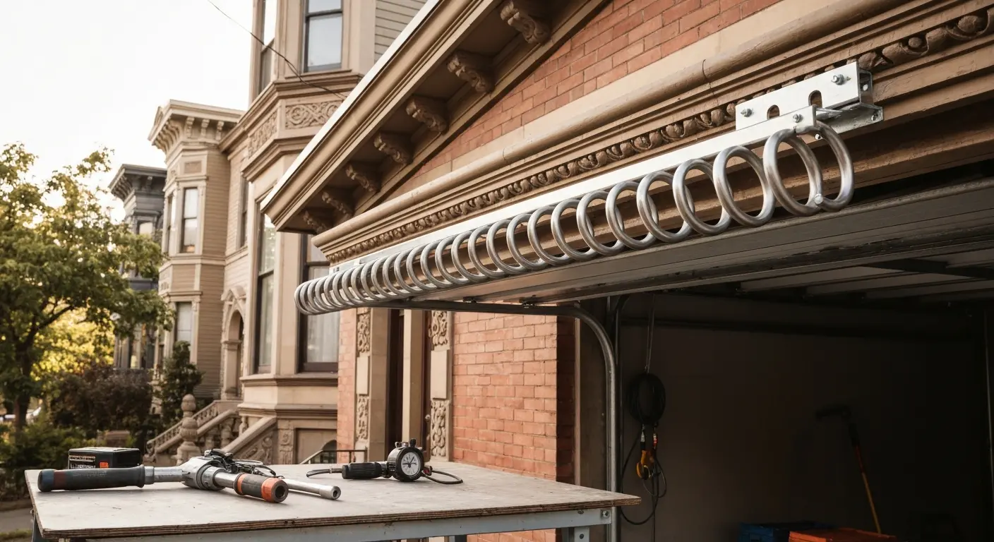 Garage door spring repair service
