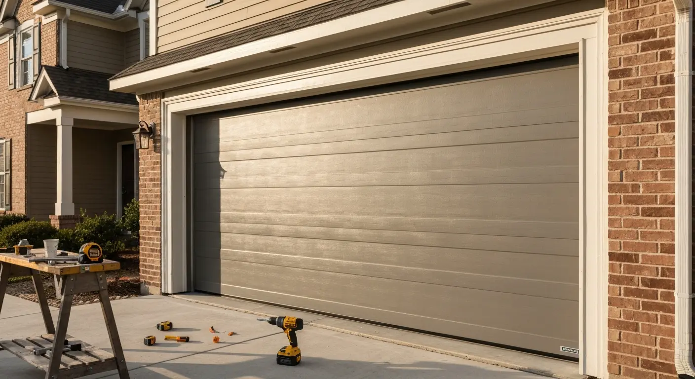 New garage door installation