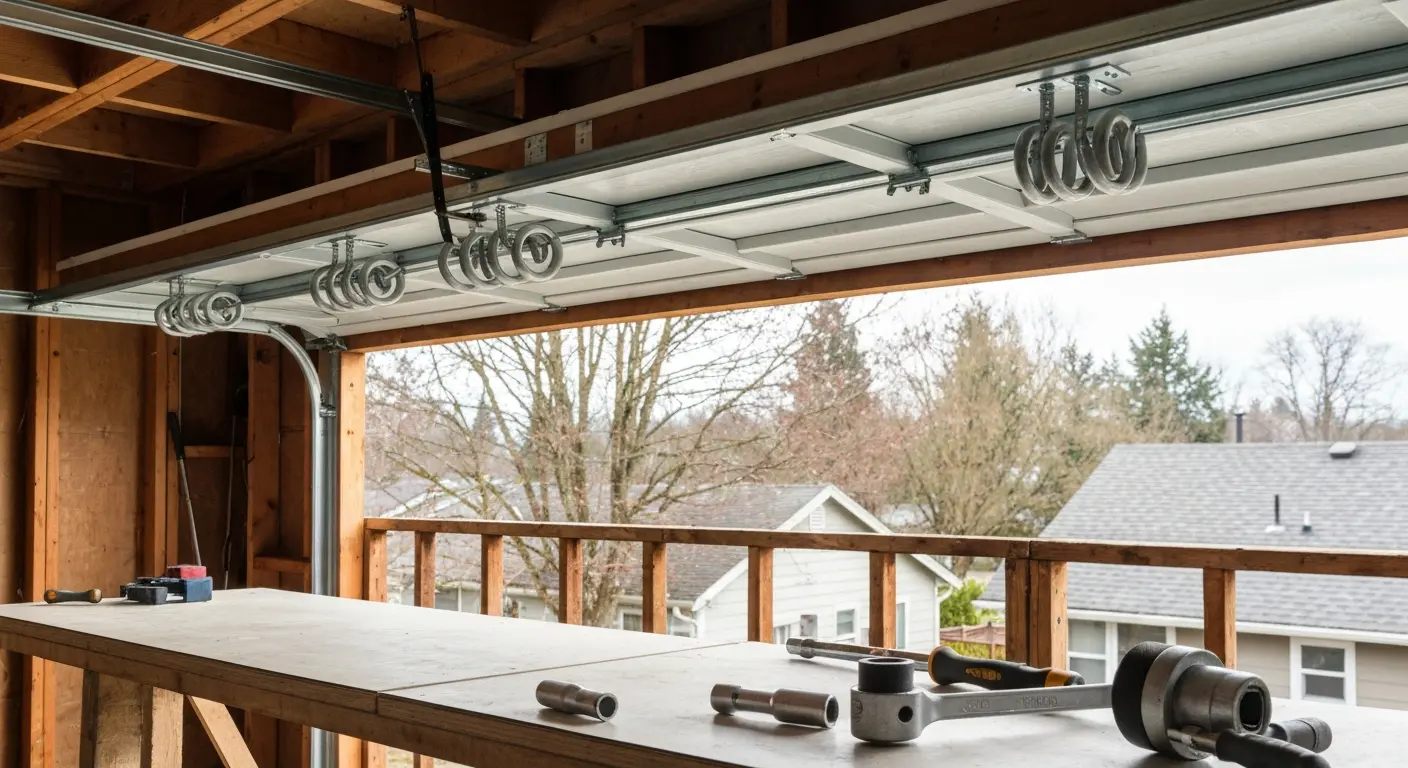 Garage door spring replacement