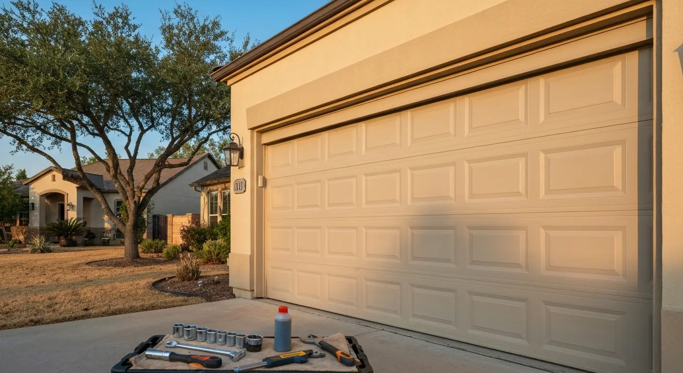Garage door maintenance