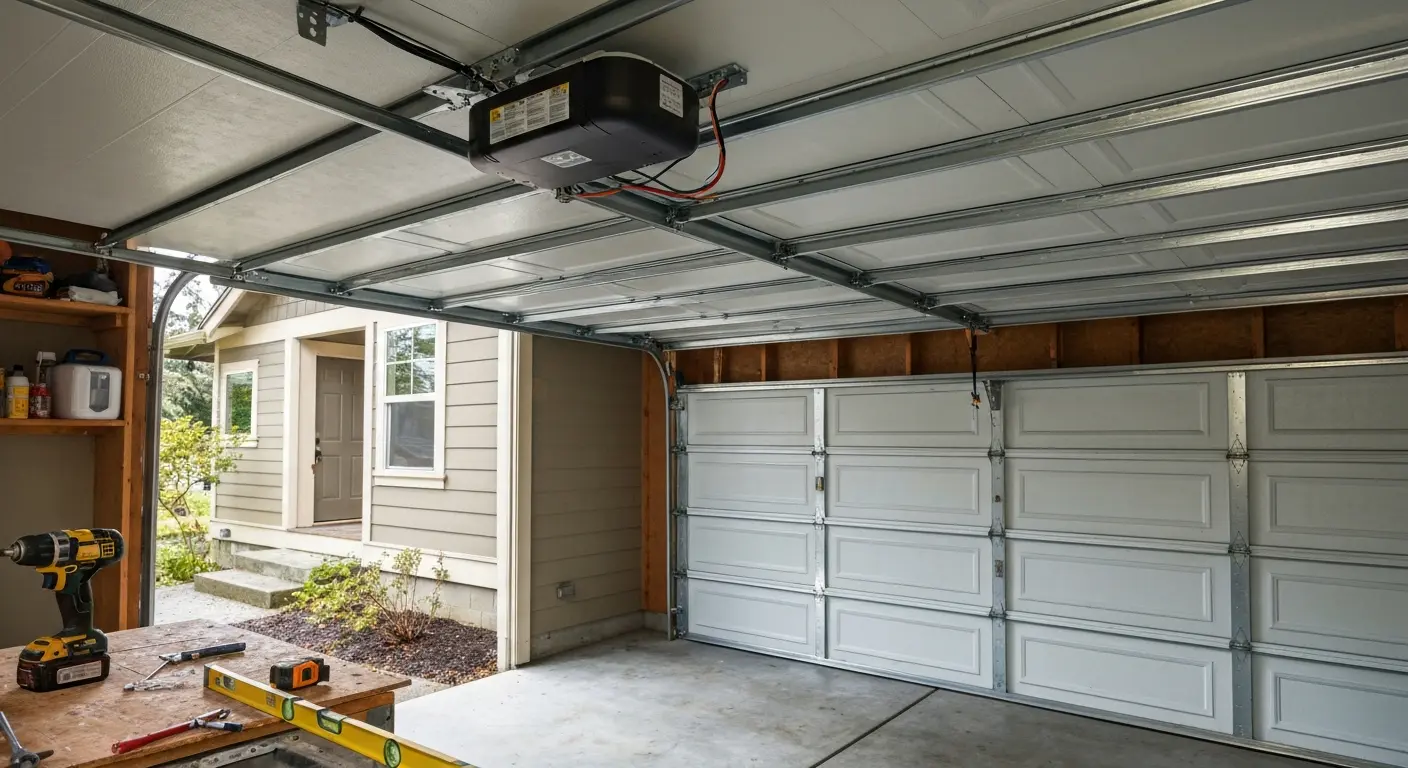 Garage door opener installation