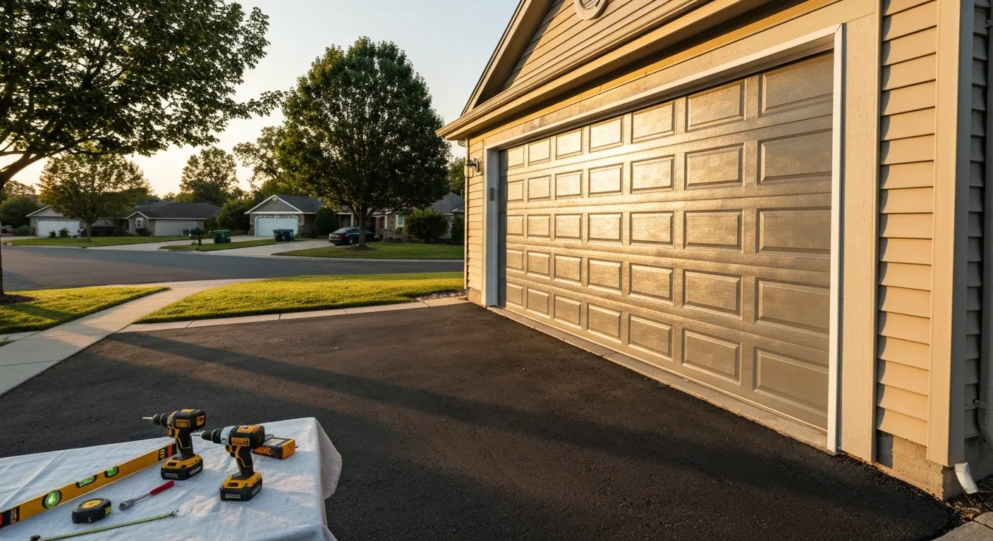 New garage door installation