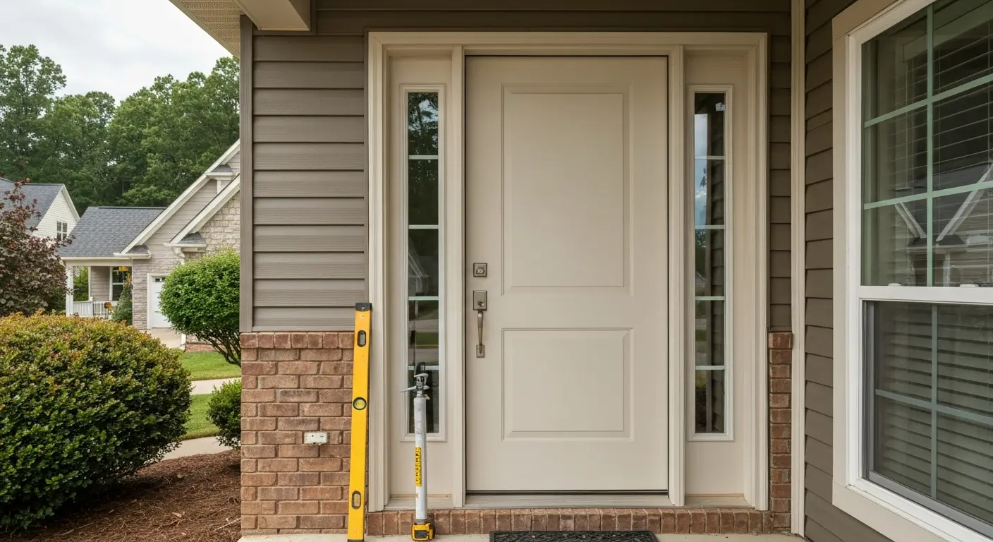Entry door installation