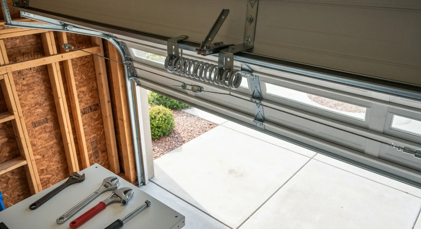 Garage door spring repair