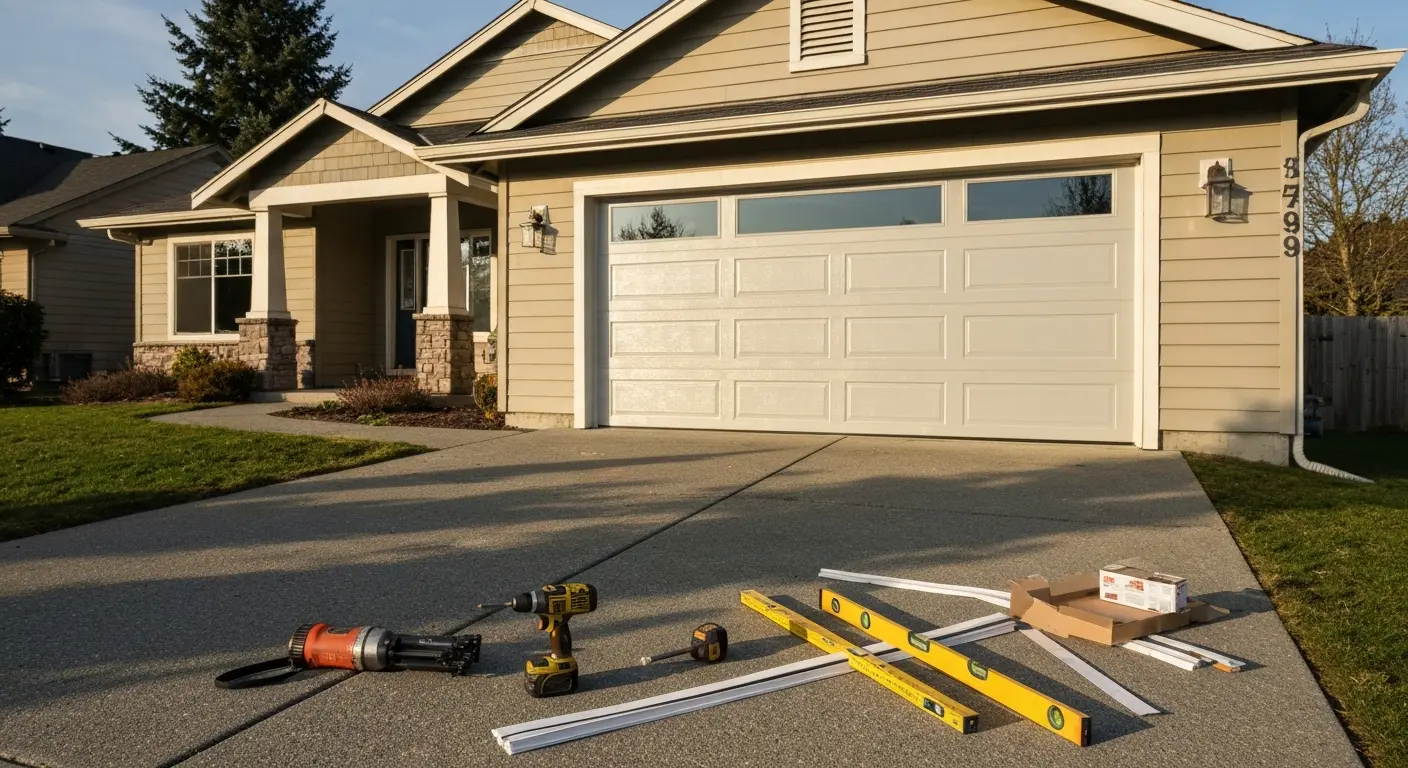 Garage door installation