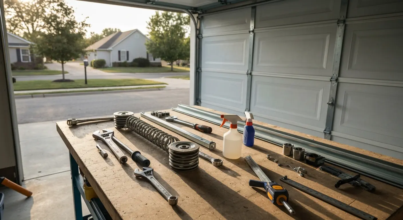 Garage door maintenance service