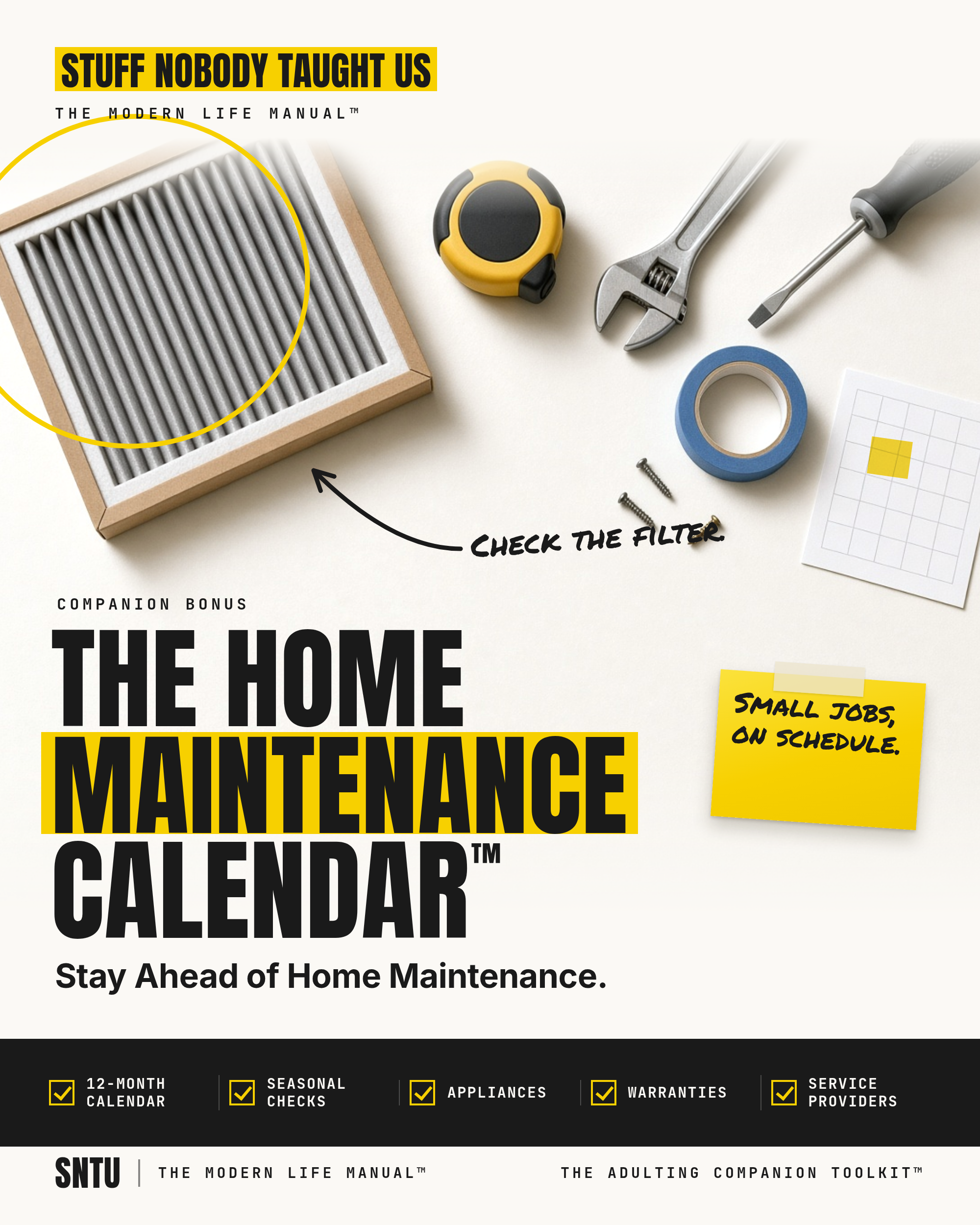 The Home Maintenance Calendar companion tool cover