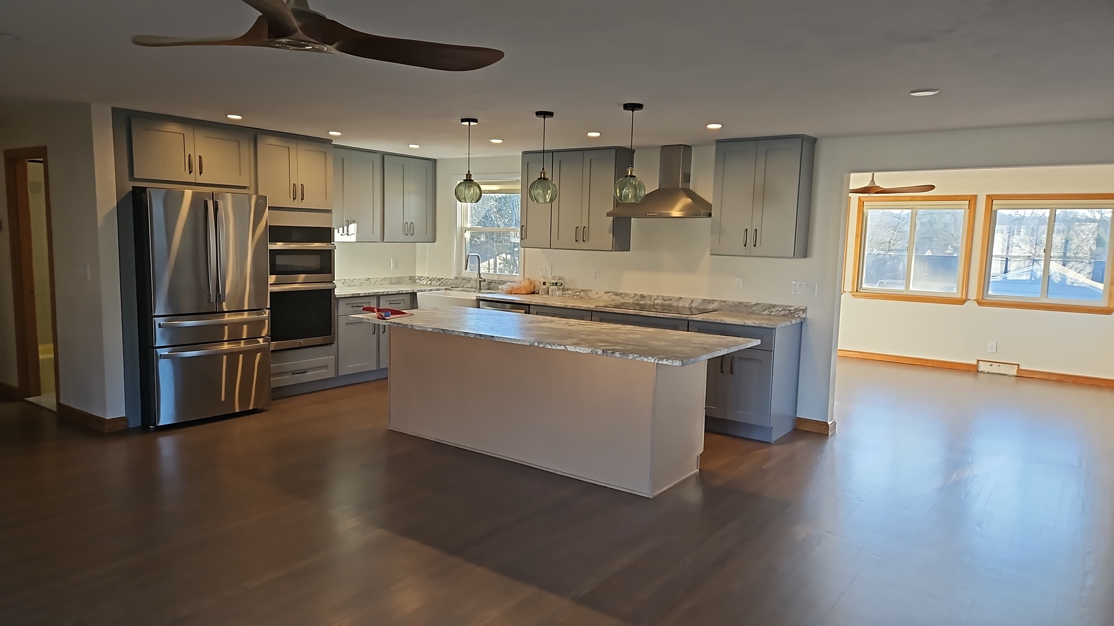 Completed interior carpentry and remodeling project by LS Finish Construction in Westborough MA