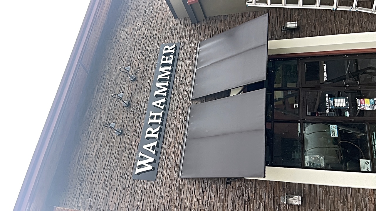 Commercial storefront exterior prepared for professional cleaning