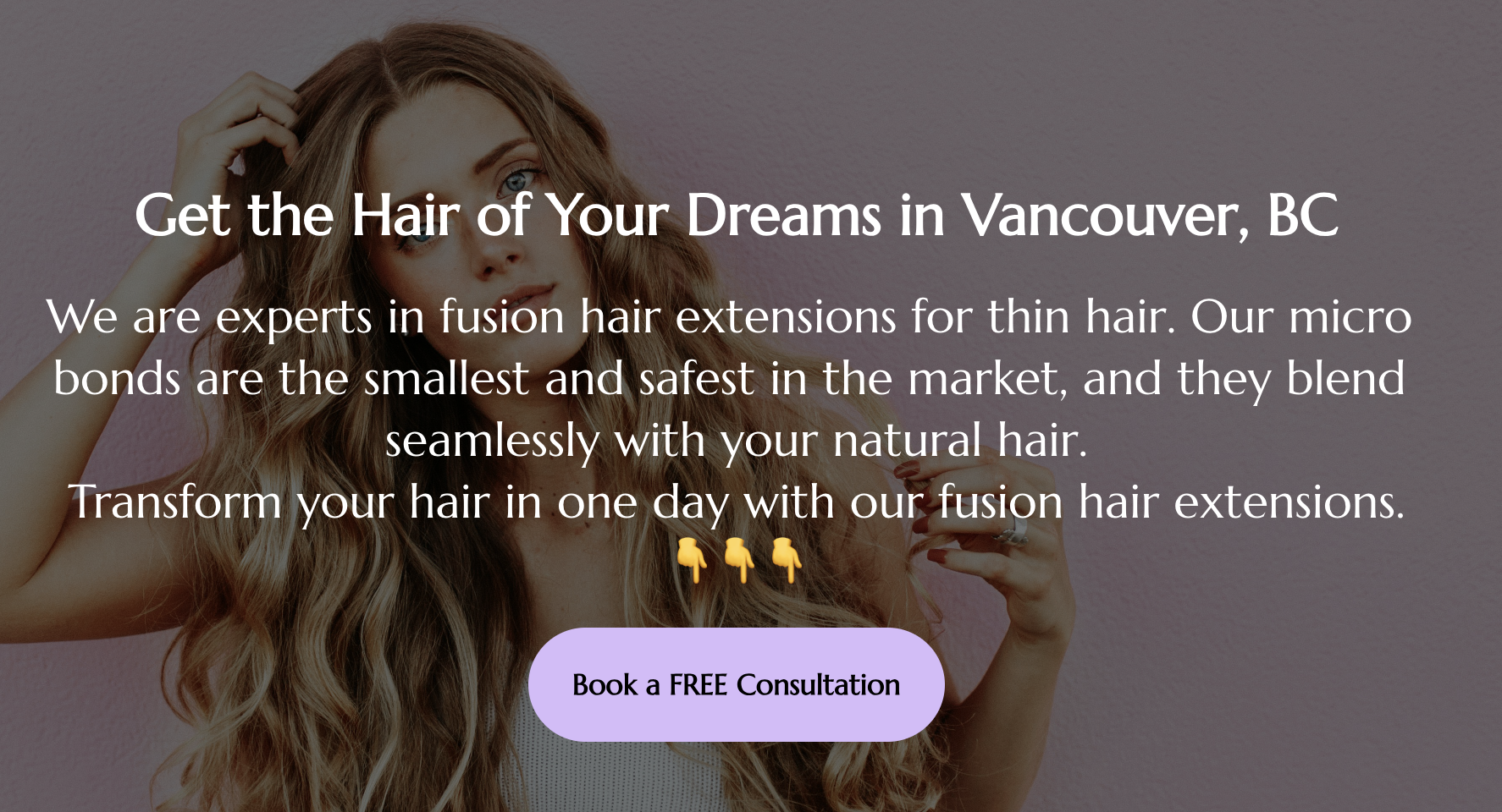 Fusion k tip Hair Extensions Vancouver BC