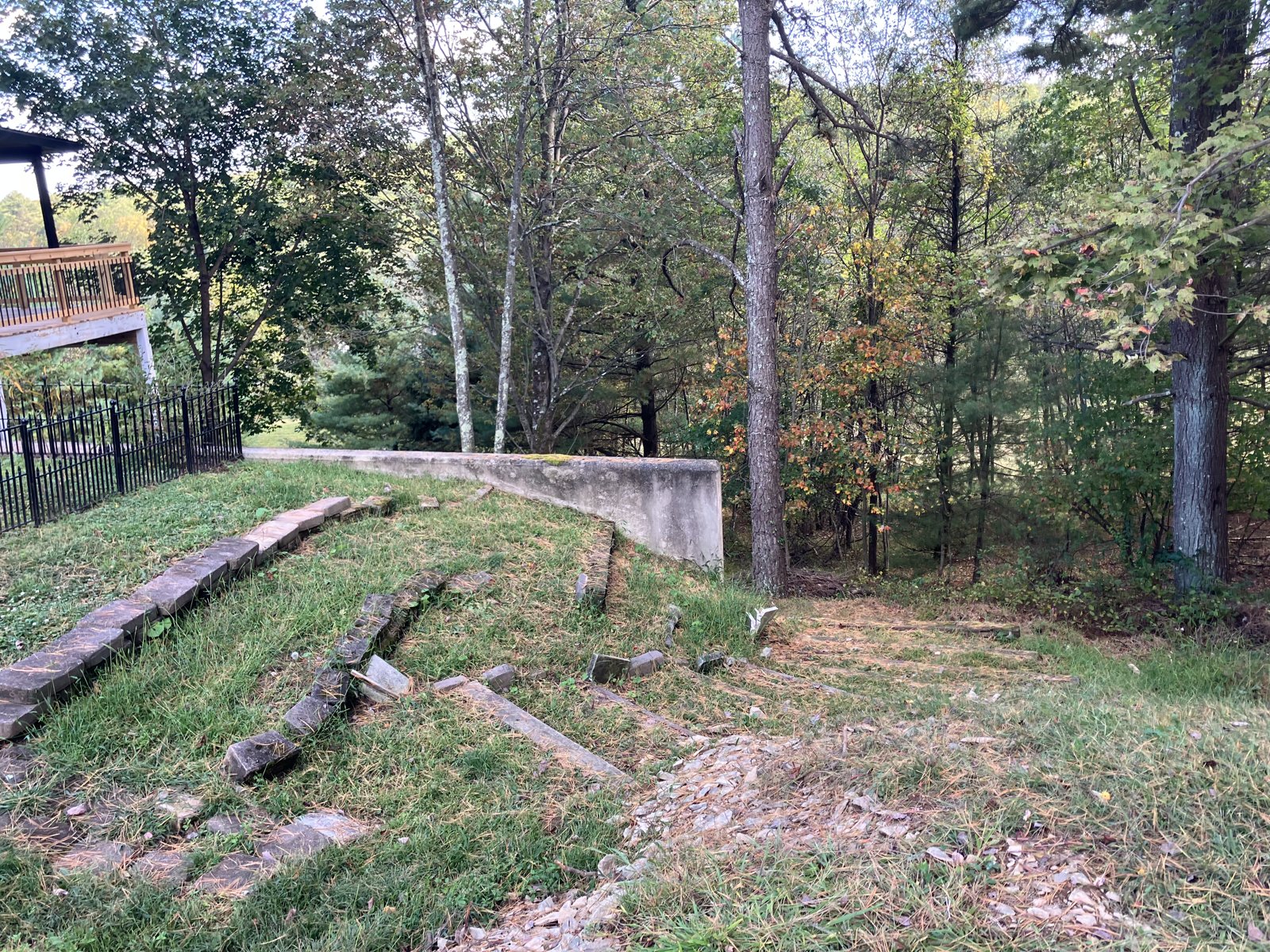 Before — Lehighton hillside transformation