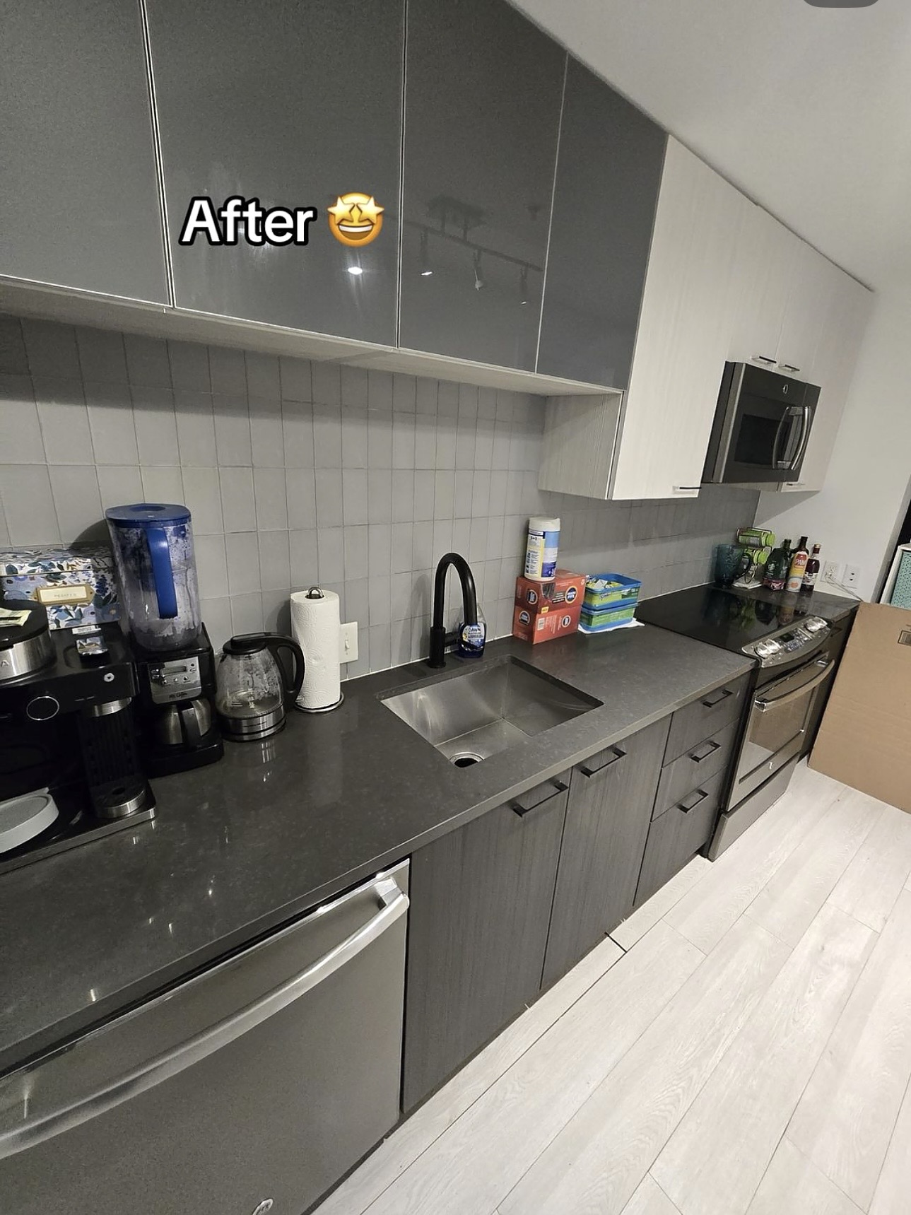 Kitchen after an Above the Rest deep clean