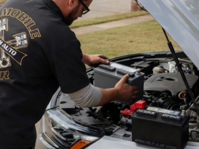 Mobile mechanic fixing car electrical system in Northwest Arkansas