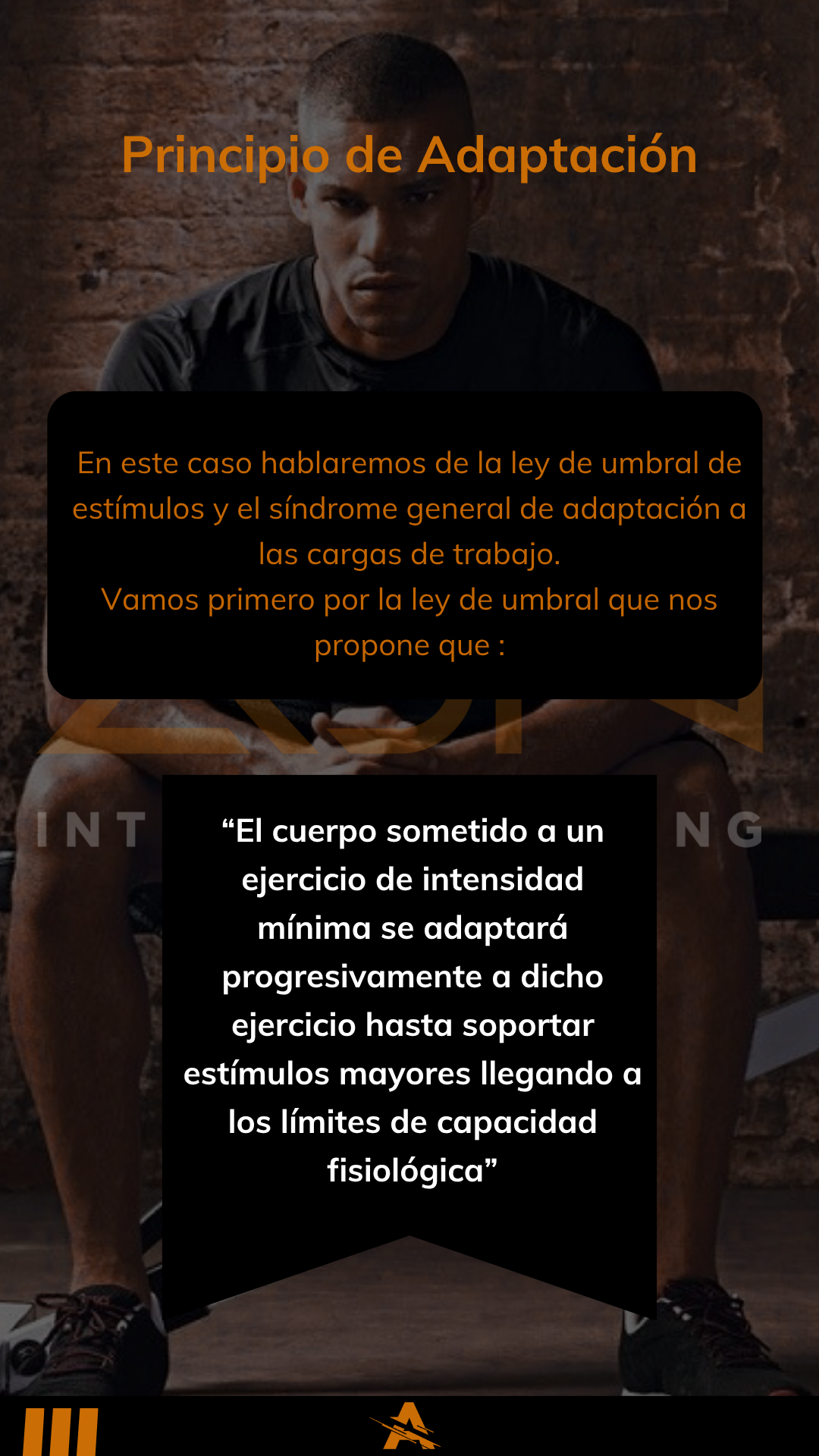 Umbral de estímulo — página del ebook ADN