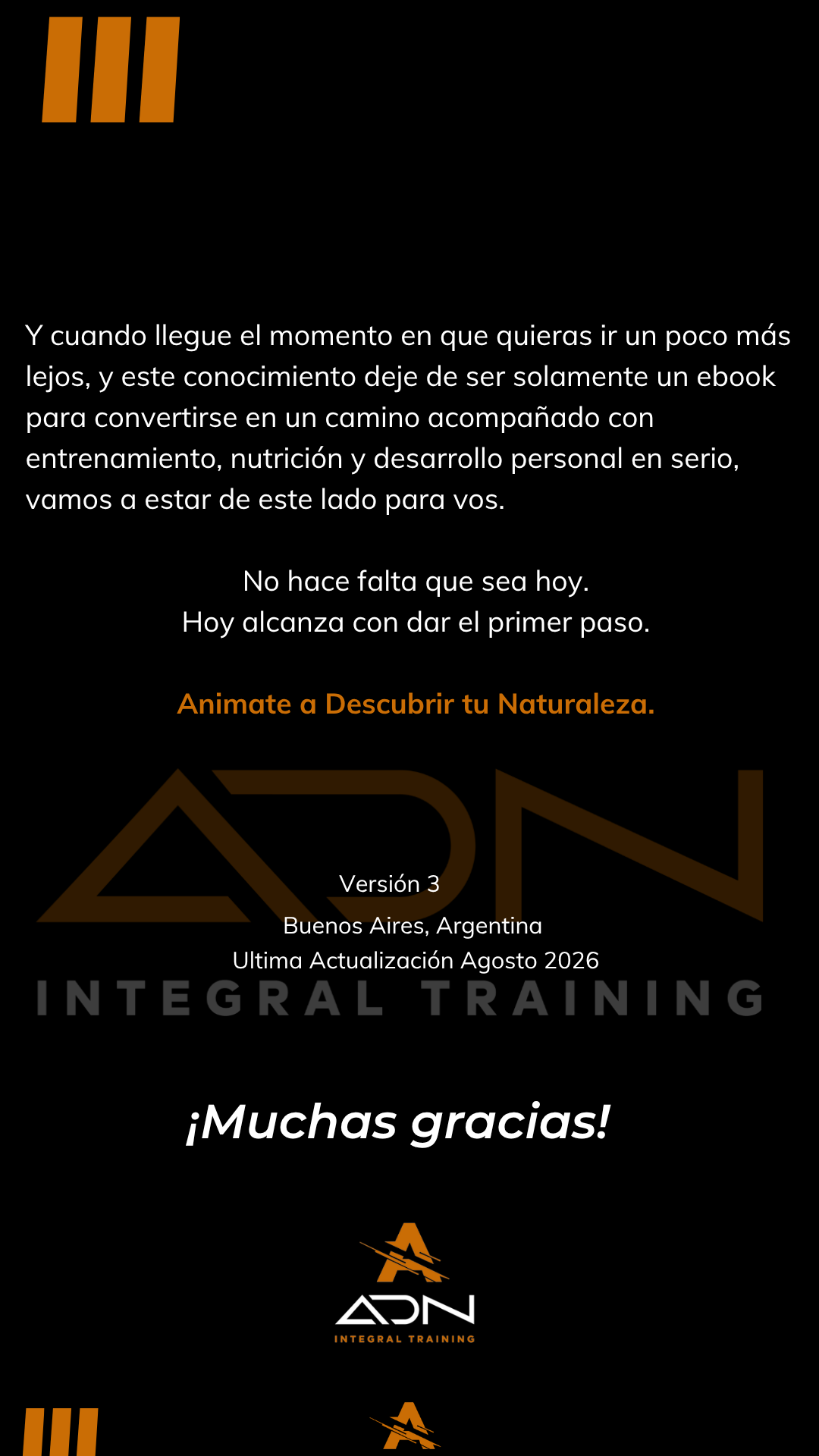 Cierre del ebook ADN