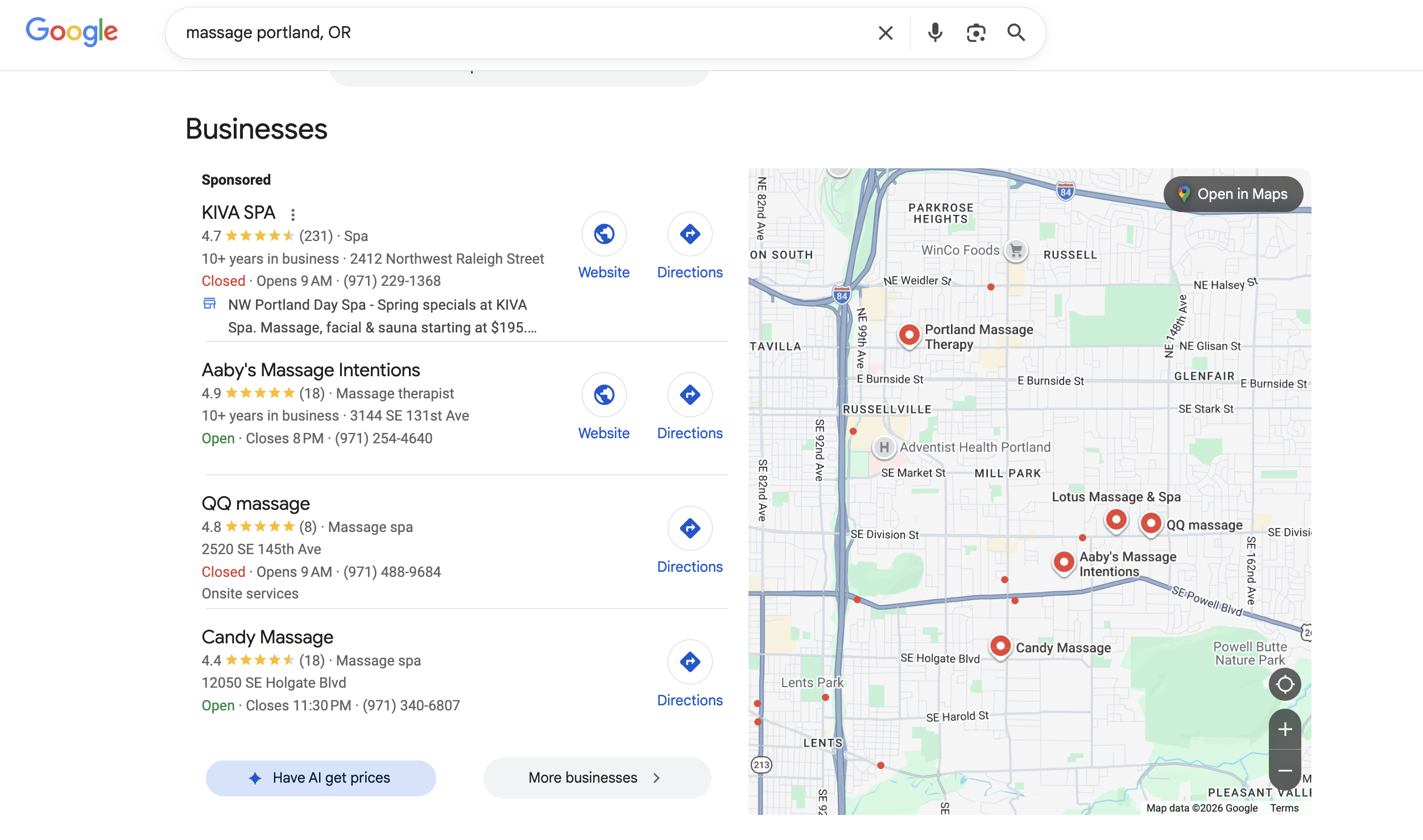 Local Pack for Massage Therapists