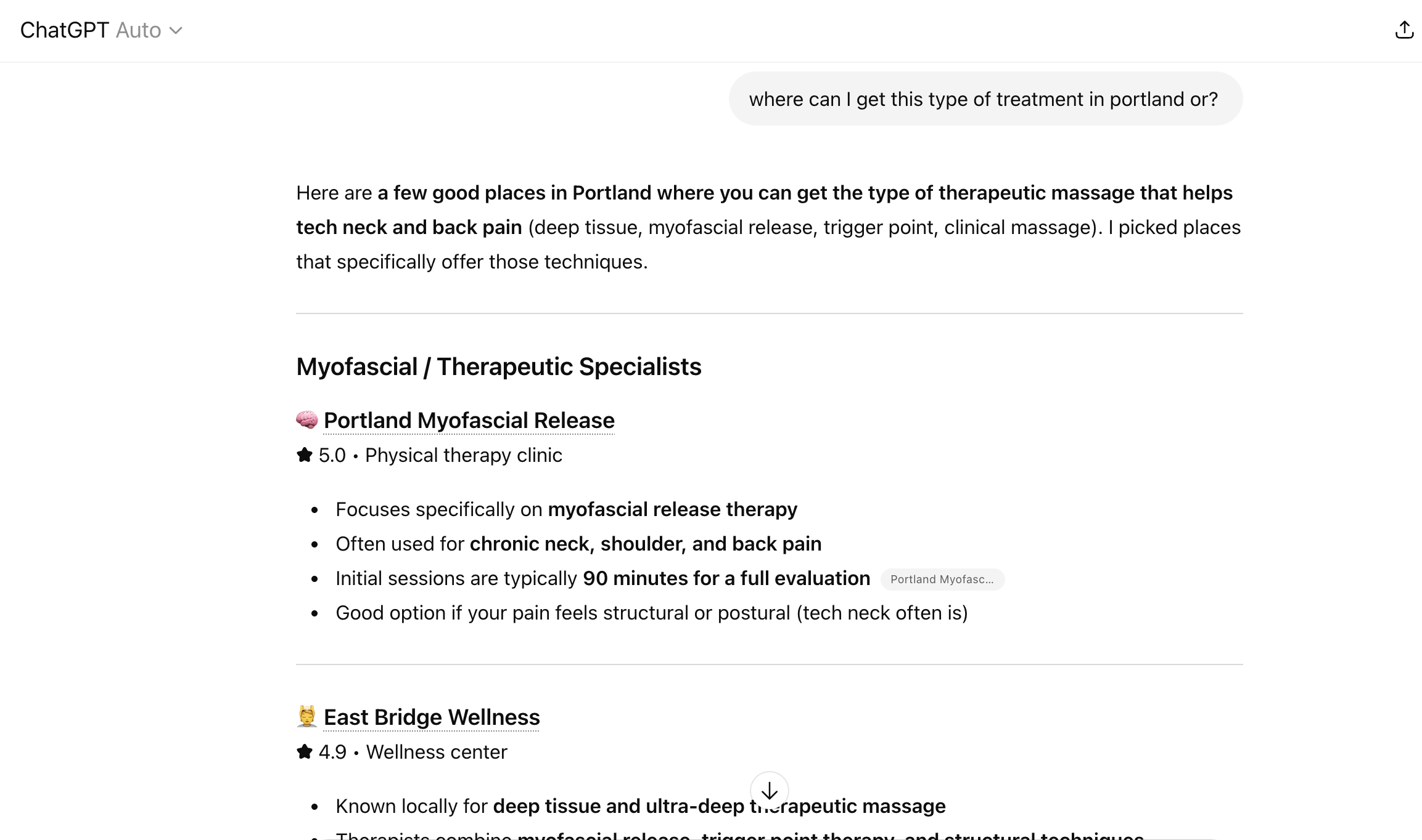 AI Search for Wellness Providers