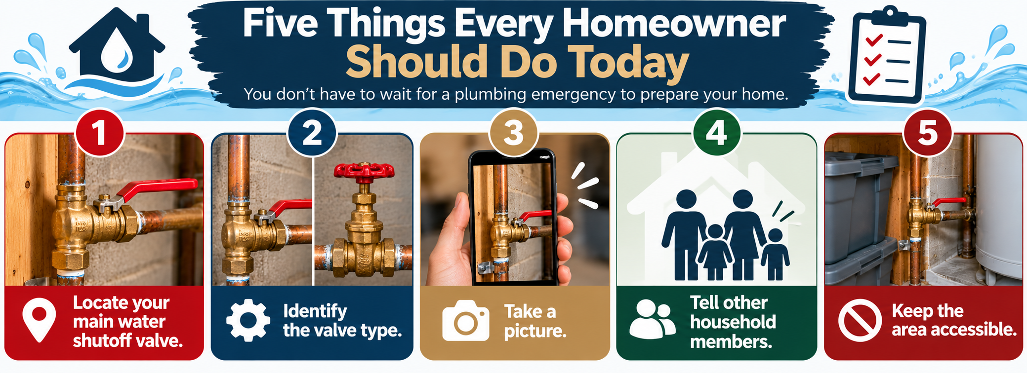 Five Homeowner Plumbing Safety Steps