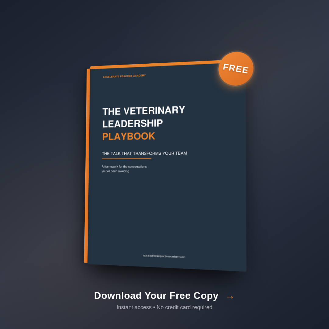 The Veterinary Leadership Playbook