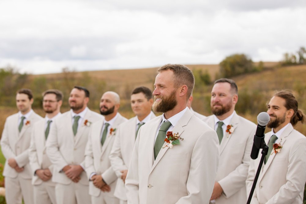 Wedding party group photo