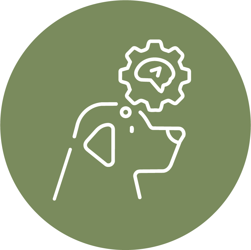Dog emotions icon