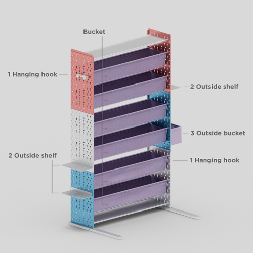 Clothes basket accessory for the Standard Unit