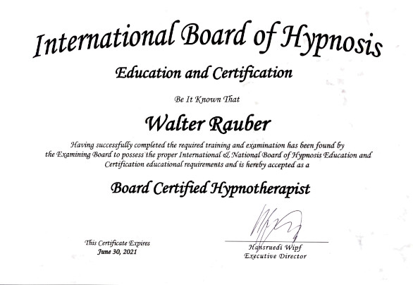 Board Certified Hypnotherapist