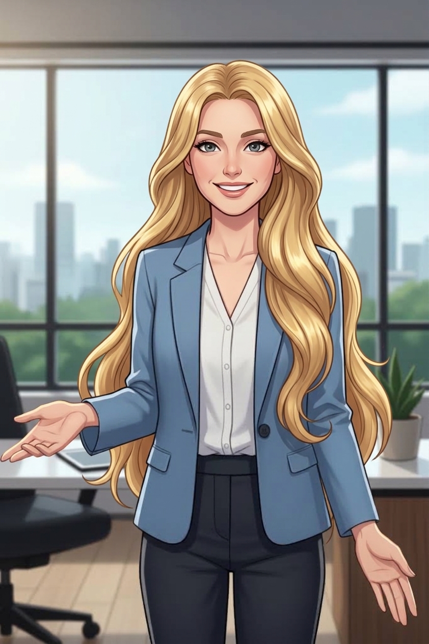 Illustrated welcome portrait