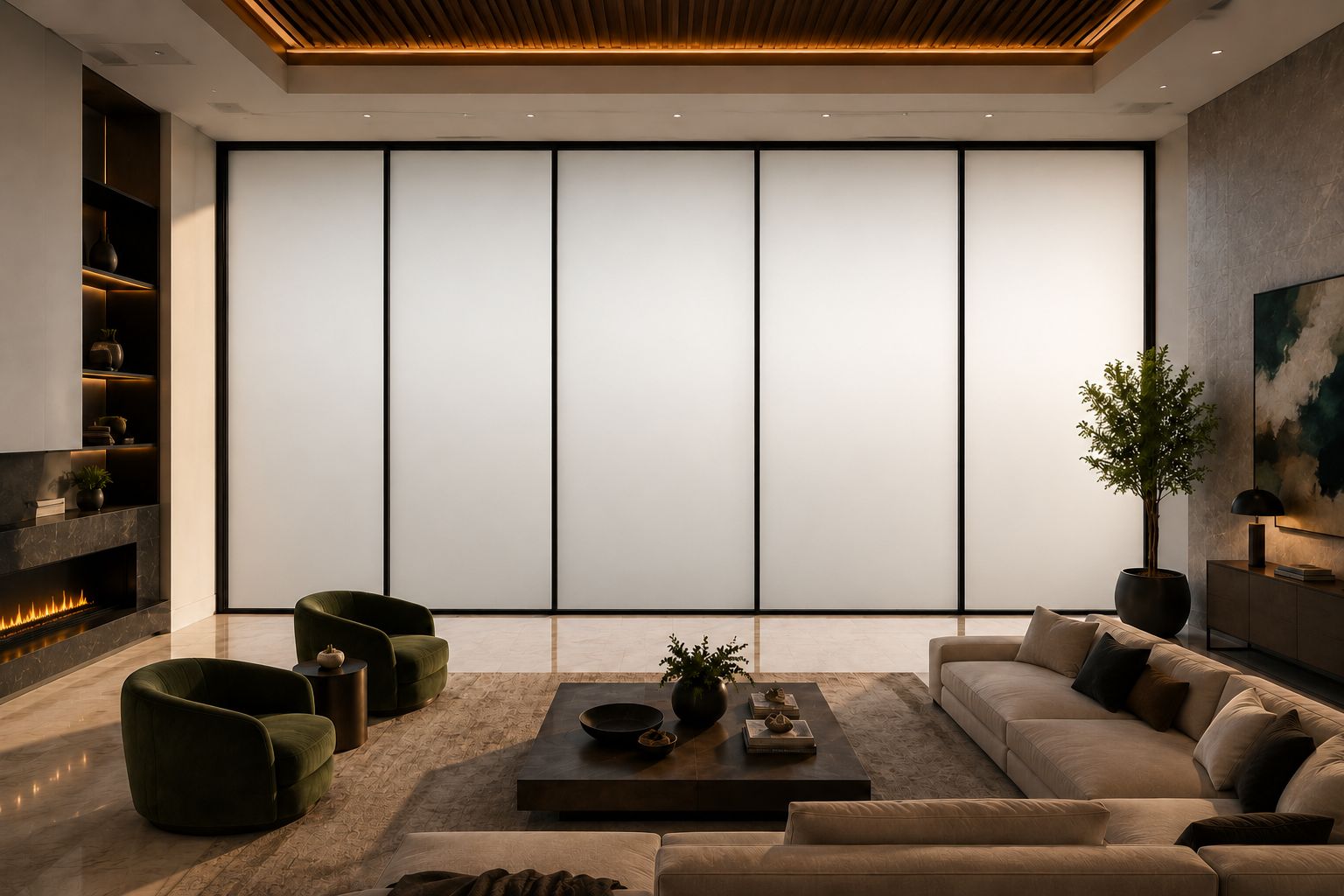 Frosted Glass Luxury Home