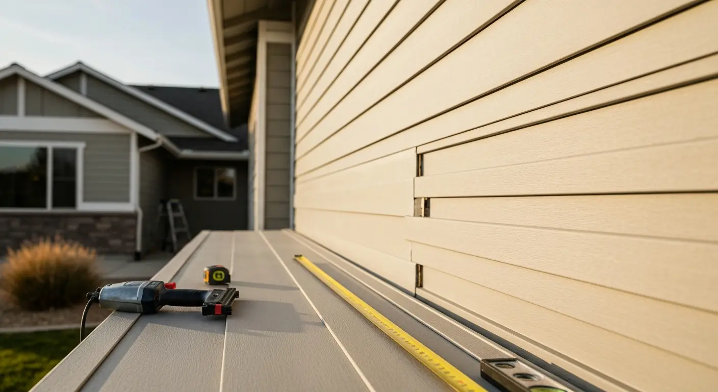 Siding installation work