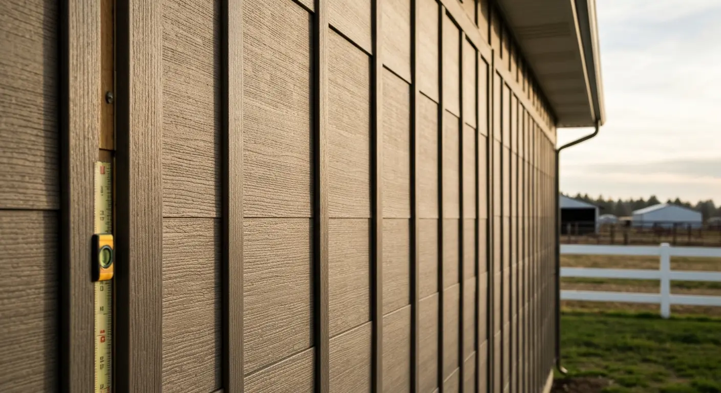 Composite siding installation