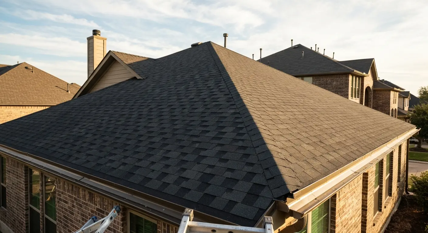 New roof installation