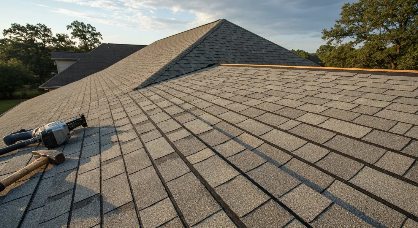 Storm damage roof repair