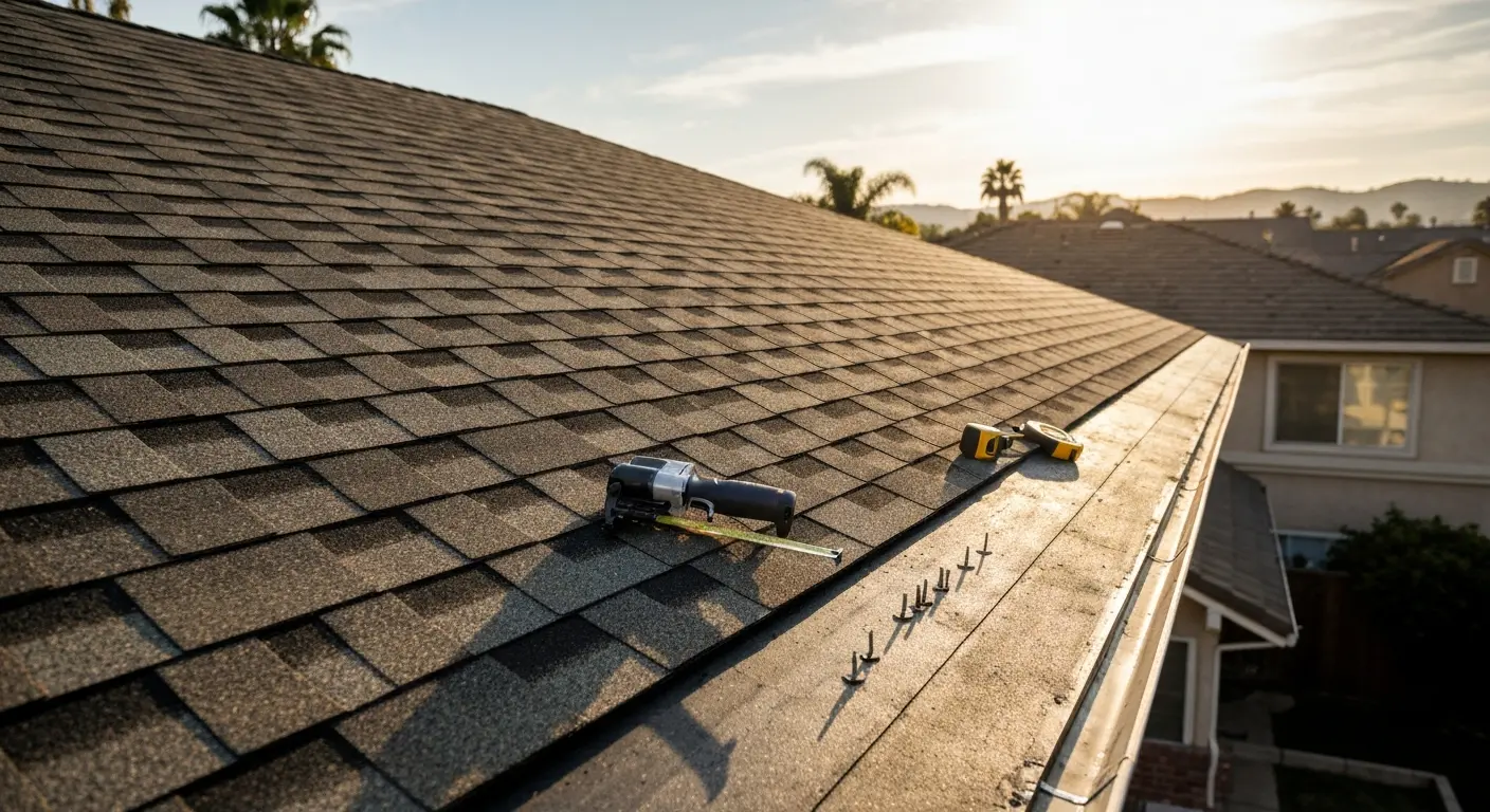 Roof repair project