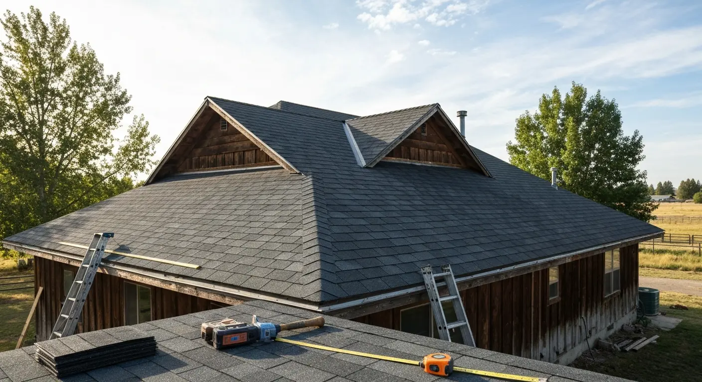 Completed roof installation