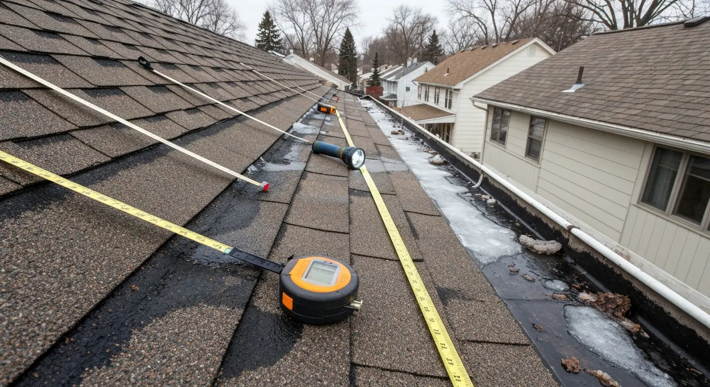 Roof repair work