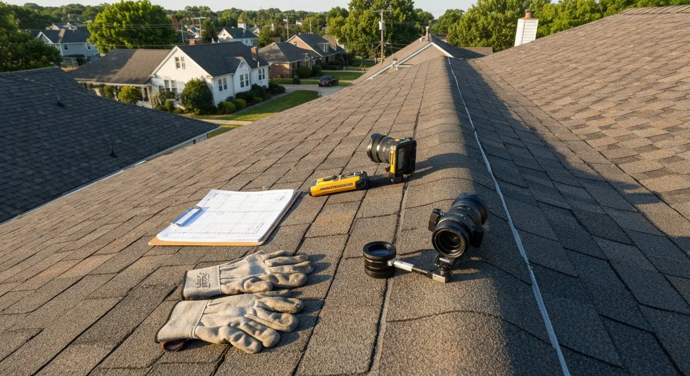 Professional roof inspection