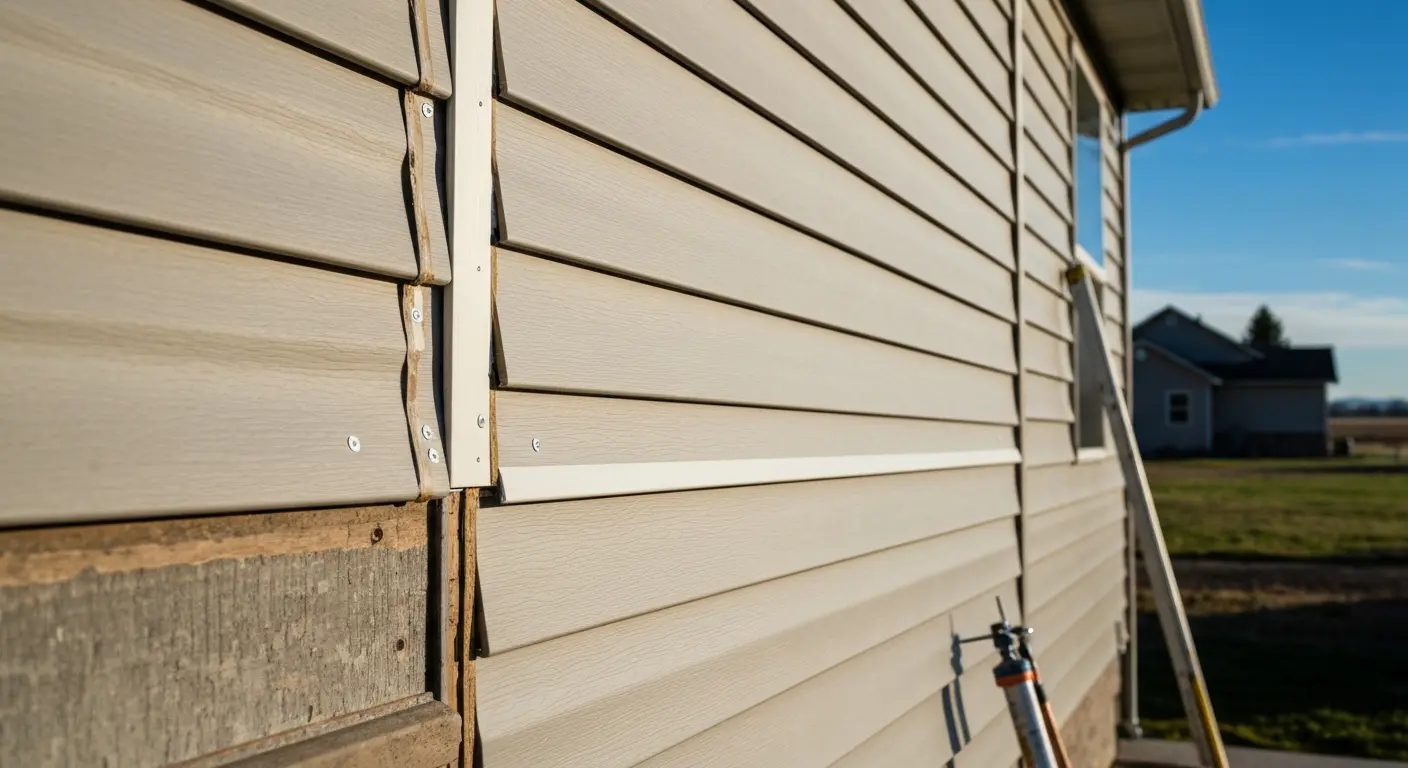 Siding repair detail