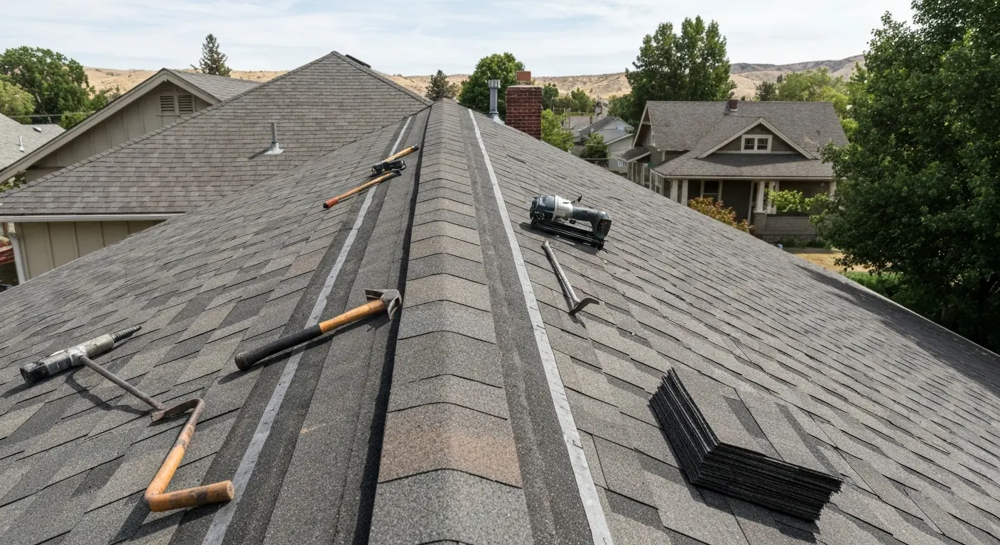 Roof repair project