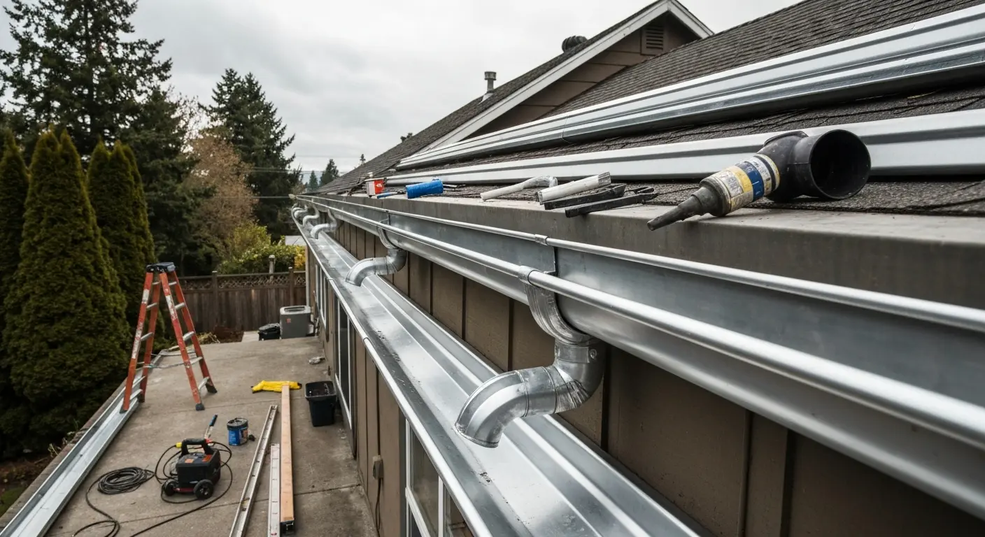 Gutter installation and maintenance