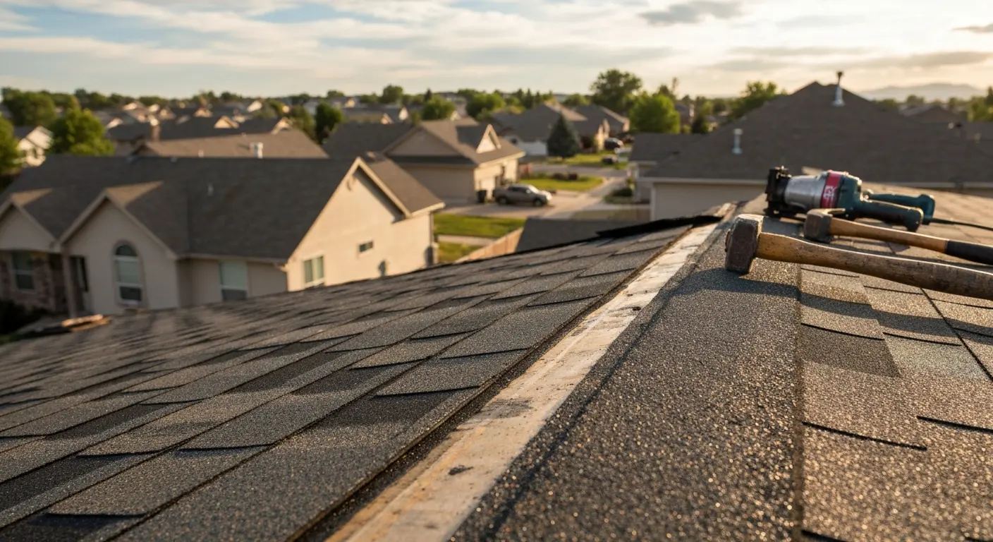 Roof repair work on Star Idaho home