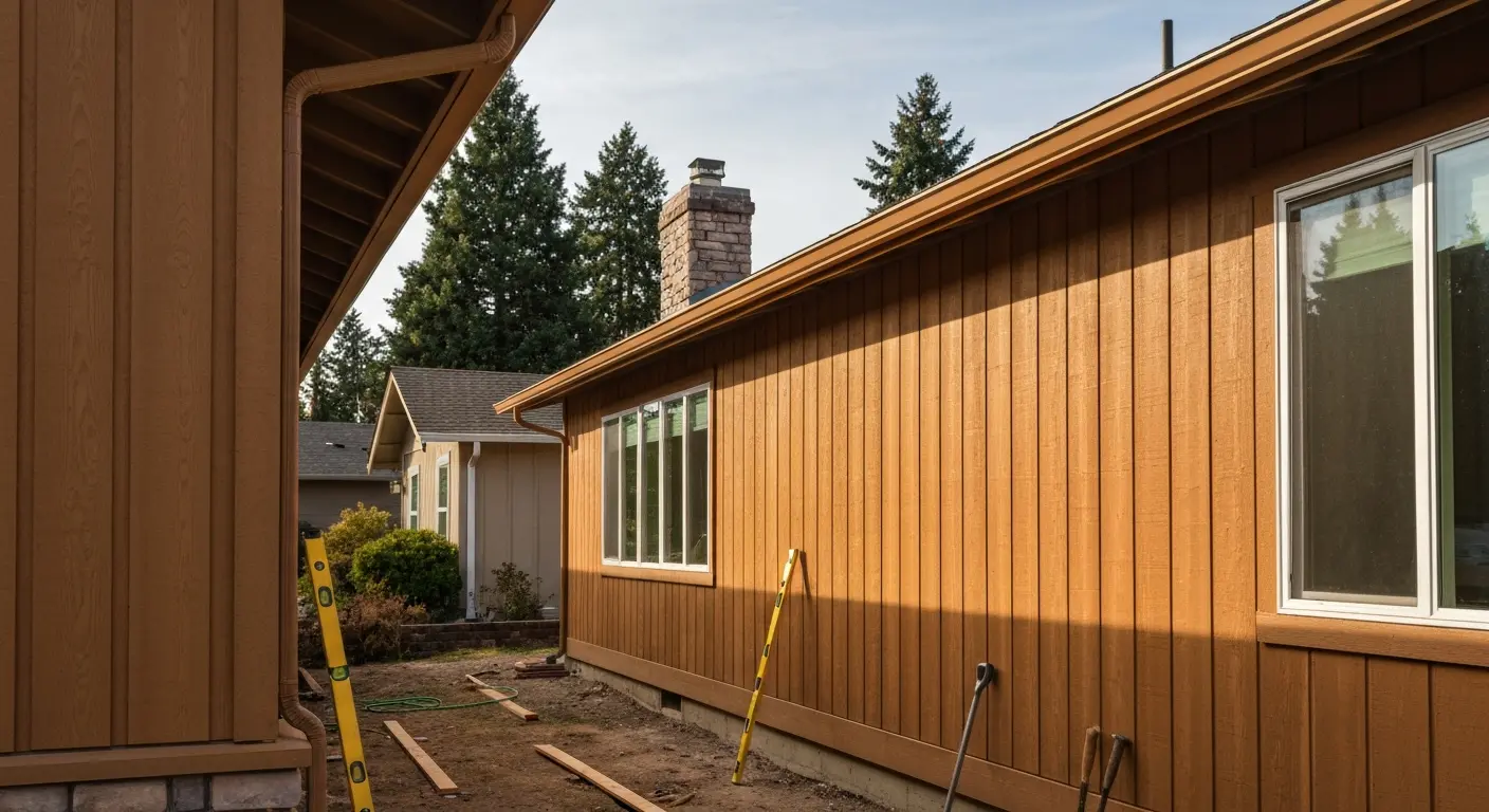 Engineered wood siding project