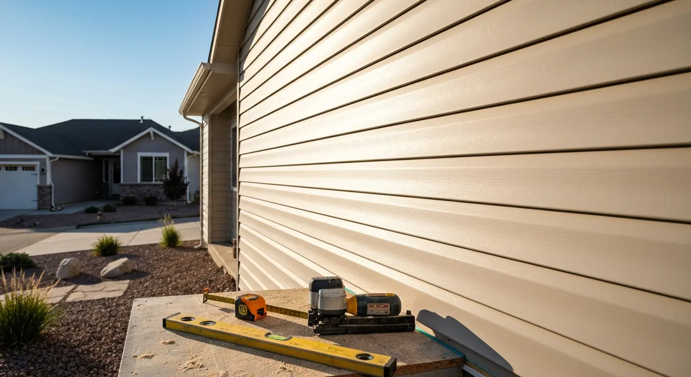 Siding installation project