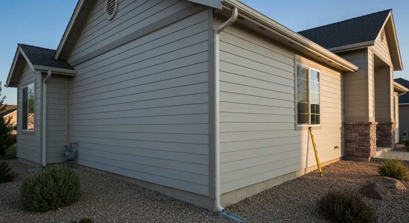 Fiber cement siding on Nampa home