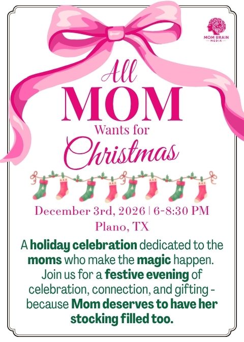 All Mom Wants for Christmas event flyer