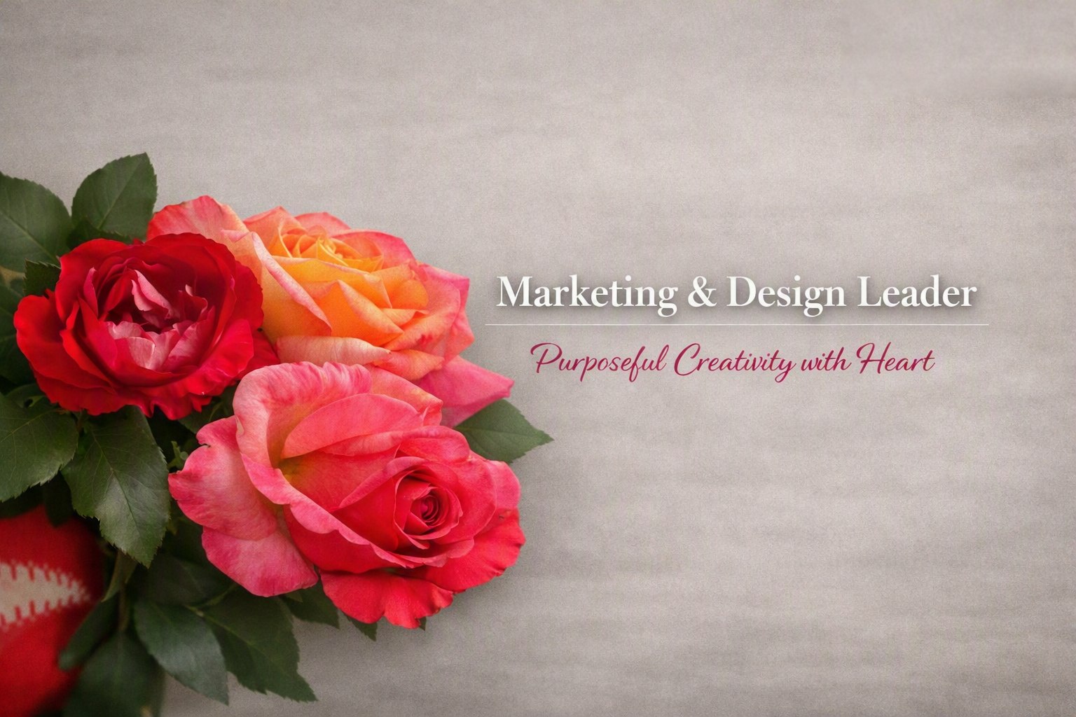 Marketing and Design Leader: Purposeful Creativity with Heart